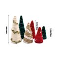 thumbnail image 3 of ¡Gran Descuento!, Juego de 6 adornos navideños de terciopelo, bandeja para árbol de Navidad, estante para mesa, adornos, decoración de escenas Akmoler, 3 of 6