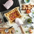 thumbnail image 3 of KitchenAid Gingham Mini Oven Mitt 2-Pack Set, Dried Rose, 5.5"x8", 3 of 5