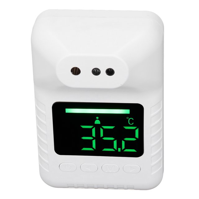 Detector de temperatura de mano termómetro infrarrojo de 14 idiomas diferentes conveniente con cable USB para la familia para el centro comercial Fugacal Otros