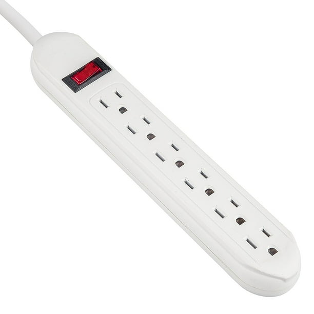 AblePower 6 Outlet Power Strip Surge Protector 15A 125V 90J 1.5FT Cord
