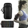 thumbnail image 1 of Bolso de brazo deportivo, brazo de carrera con soporte de teléfono móvil impermeable y cómodo, brazo de fitness con bicicleta yoga, 1 of 10