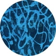 thumbnail image 1 of Ahgly Company Indoor Round Persian Light Blue Bohemian Area Rugs, 7' Round, 1 of 4