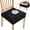 Black, variant on Elastic Stretch Dining Chair Seat Cover Removable Washable Non Slip Chair Protector Universal Fit for Home Kitchen Office Restaurant Easy Installation Durable Fabric