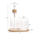 thumbnail image 2 of Dispensador de enjuague bucal Tbestmax con portavasos, 500 ml, recargable, 2 of 7