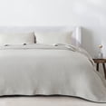 thumbnail image 6 of Great Bay Home All-Season Waffle Cotton Bed Blanket 90x90 (Full / Queen, Light Grey), 6 of 6