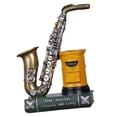 thumbnail image 3 of Portalápices vintage para violín o saxofón. Porta lapices amarillo Saxofón de bronce_ 8cm, 3 of 7