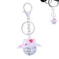 thumbnail image 4 of Mini Disco Ball | Mirror Disco Ball Keychain | Cowboy Hat Car Charm Rear View Mirror Decor Disco Ball-Bling Keychain Bag Decoration, 4 of 9