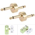thumbnail image 3 of Guitar 2 Pack 1/4 Inch 6.35mm Z Type Guitar Effect Pedal Coupler Connector Guitar Pedal Board Accessory, 3 of 7