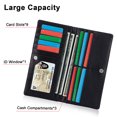 thumbnail image 2 of HAWEE Ultra Slim Wallet Bifold Long Wallet Polyester Purse Card Holder for Women Girls, 2 of 7