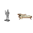 thumbnail image 1 of Figura de caballero para escritorio, coleccionable, artesanía, decoración, mueble para casa de muñecas, sofá en miniatura, adorno de resina y madera,, 1 of 8