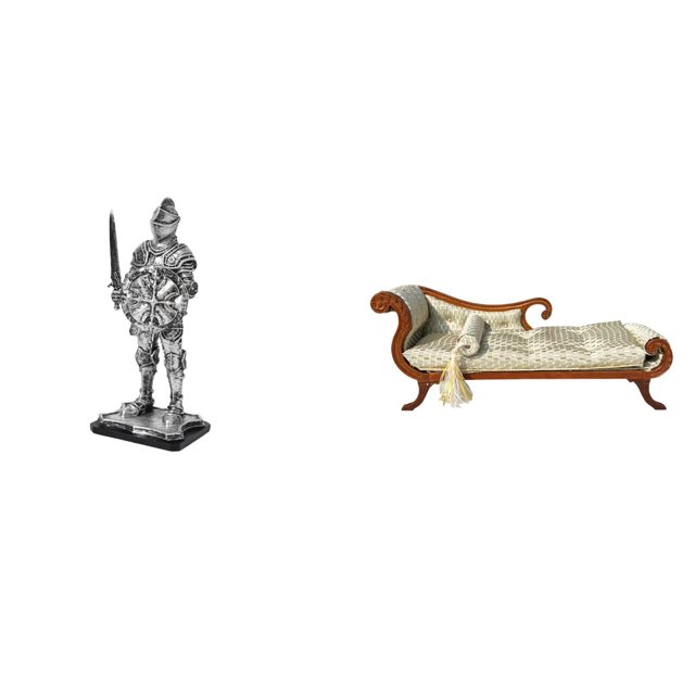 Figura de caballero para escritorio, coleccionable, artesanía, decoración, mueble para casa de muñecas, sofá en miniatura, adorno de resina y madera,