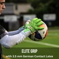 thumbnail image 3 of ONEKEEPER C-TEC Red and White Goalkeeper Gloves – No Finger Spines – Cold Weather with Thin Neoprene Backhand – Pro Goalie Gloves, 3.5mm Contact Latex, Negative Cut, Sizes 5-12, 3 of 11