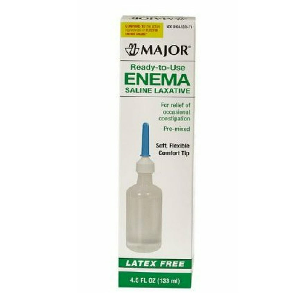 Major Enema Saline Laxative ReadyToUse 4.5 oz