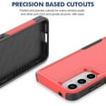thumbnail image 5 of KOMI for Samsung Galaxy A35 5G Case: Dual Layer Protective Heavy Duty Cell Phone Cover Shockproof Rugged with Screen Protector - Military Protection Bumper Tough - Samsung Galaxy A35 5G 2024, Red, 5 of 5