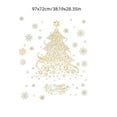 thumbnail image 4 of 2PC Christmas Tree Window Clings Stickers for Glass, Extra Large Xmas Windows Static Stickers, DIY Wall Window Door Mural Showcase Decal Sticker Gold, 4 of 8