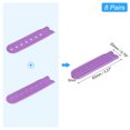 thumbnail image 2 of 8 Pairs Snapback Strap Cover, 7 Holes Plastic Adjustable Hat Snap Buckle Replacement (Purple), 2 of 6