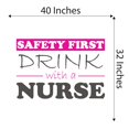 thumbnail image 4 of Girls Safety first Cute Quotes & Sayings Wall Decal Decoration Nursing Funny Humour Quote Vinyl Decal Lasts Years and Easily Removable - Size: 40 In(W) x 32 In(H), 4 of 5
