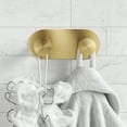 thumbnail image 2 of KRAUS Elie Bathroom Robe and Towel Rack with 2 Hooks in Brushed Gold, 2 of 9