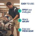 thumbnail image 4 of Vapor Fresh Sports Cleaner and Deodorizer - Odor Eliminator for Boxing Gloves, Sports Pads, Helmets, Gym Bags, Gym Equipment and More - Naturally Powered by Plants, 16 fl oz (12-Pack), 4 of 7