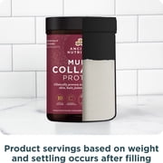 Ancient Nutrition Hydrolyzed Collagen Peptides Powder with Probiotics, Unflavored Multi Collagen Protein for Women and Men with Vitamin C, 45 Servings, Supports Skin and Nails, Gut Health, 16oz