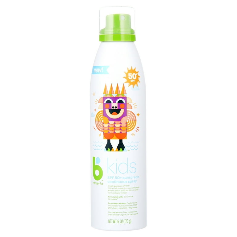 BabyGanics Kids Non Aerosol Sunscreen Spray SPF 50 6 oz