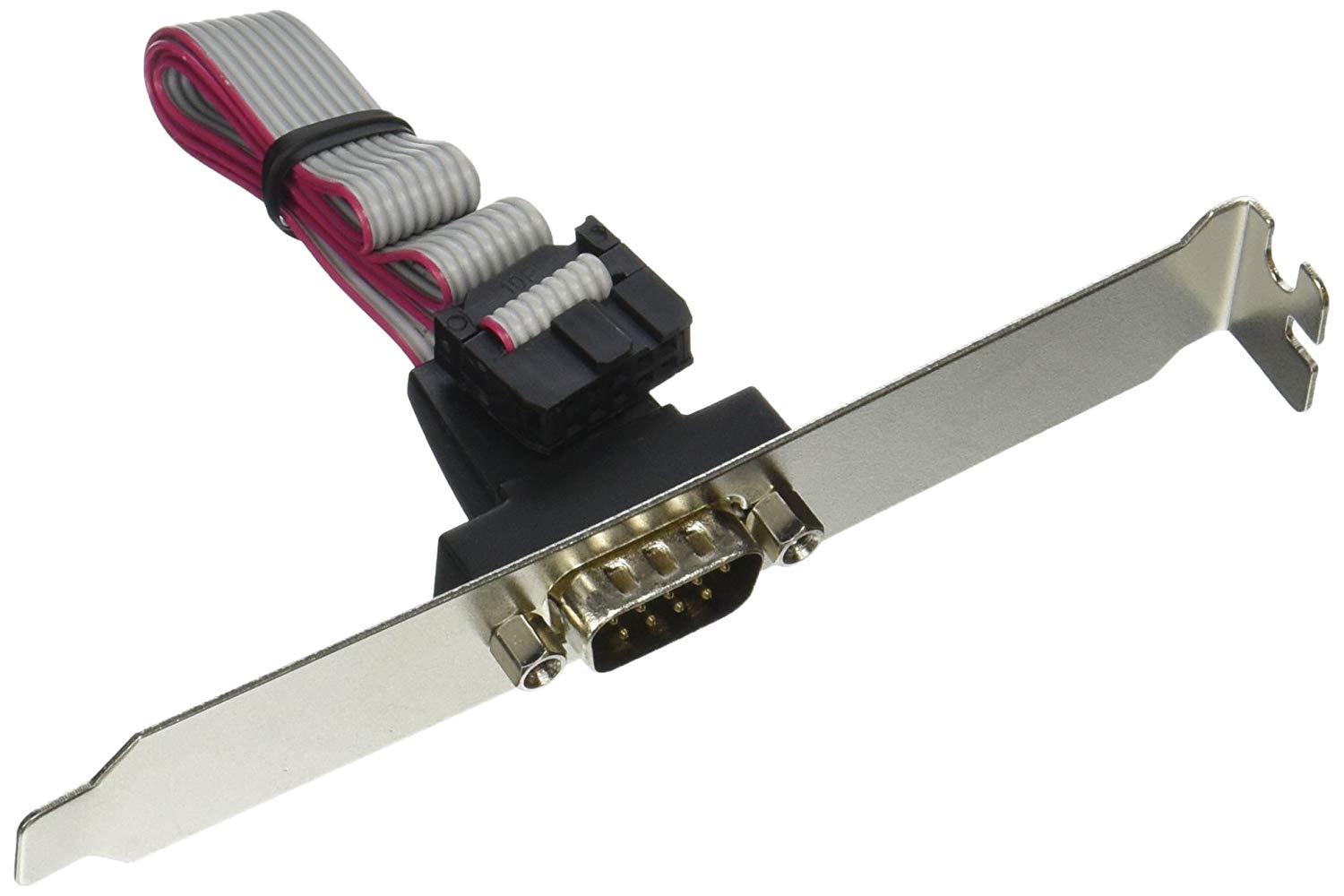 C2G 16in DB9M Serial RS232 AddAPort Adapter Cable with Bracket for