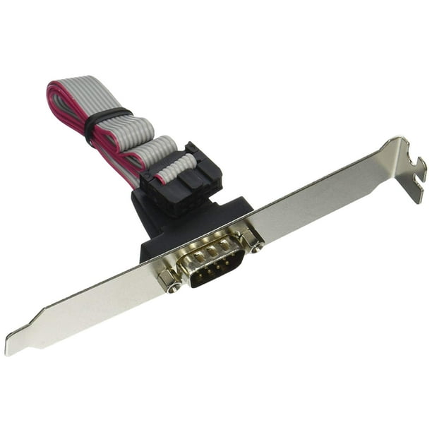 C2G 16in DB9M Serial RS232 AddAPort Adapter Cable with Bracket for