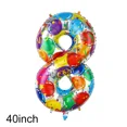 thumbnail image 3 of Globo decorativo digital de aluminio delgado de 40 pulgadas con diseño de flores coloridas de Disney para fiestas de cumpleaños, 3 of 5