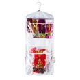 thumbnail image 3 of Wrapping Paper Storage Organizers- 2 Pack- Dual Sided Hanging Gift Wrap Station-Clear Compartments for 30 Rolls, Ribbon, Bows & Gift Bags by Elf Stor, 3 of 8