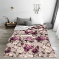 thumbnail image 5 of Honeii Rose Flowers Print Fleece Blanket - Throw Blanket for Bed, Sofa, Couch, Camping, and Travel , Microplush Ultra Soft Warm Blanket-80"x60", 5 of 7