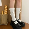 thumbnail image 3 of Biezeib Women Winter Mid Calf Socks Sweet Heart Decorated Plush Warm Socks Soft Crew Sock, 3 of 5