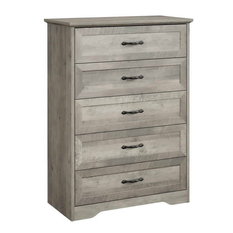 WhizMax Dressers for Bedroom, 5 Drawers Chest, Nursery Dresser Organizer,  Tall Dresser Chest of Drawers - Grey