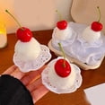 thumbnail image 4 of Plush Creamy Fruit Cake Hair Clip For Women Girls Soft Polyester Alloy Hair Accessory For School Party Daily Use, 4 of 8