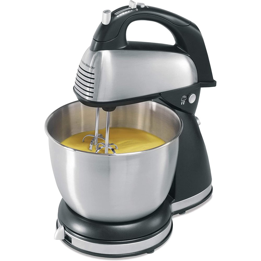Hamilton Beach Classic Hand and Stand Mixer, 4 Quarts, 6 Speeds with