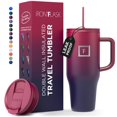 thumbnail image 1 of Taza aislante IRON °FLASK Copilot con pajita y tapa abatible, 950 ml, 1 of 8