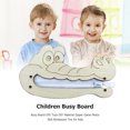 thumbnail image 4 of Tablero ocupado DIY juguetes DIY Material cremallera juego Motor habilidad Montessori juguete para niños Hugtrwg libre de BPA, 4 of 9