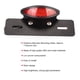 thumbnail image 5 of Ligera de la Motocicleta Ligera Retro Retro Led de Freno Trasero Lámpara de Placa de Placa de Matrícula para la Cubrta Roja de, 5 of 7