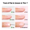 thumbnail image 3 of Candy Lover Nail Builder Gel, 7-in-1 Clear Builder for Nails, UV/LED Cured Rubber Base Coat Color Gel Polish Strengthener Thickening Extension Nail Shaping Rhinestone Glue in a Bottle for DIY Home, 3 of 9