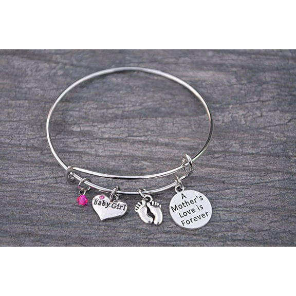 Mom Bracelet, Mom Daughter Charm Bracelet, Mother Bracelet Makes the Perfect New Mom Gift, Baby Shower Gift or Baby Gift