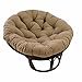 thumbnail image 3 of International Caravan Furniture Piece 42-Inch Rattan Papasan Chair with Solid Twill Cushion, 3 of 4