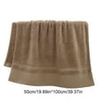thumbnail image 3 of Beautynvta Bath Towels for Bathroom, Solid Color Cotton Bath Towel, Soft Absorbent Thickened Bath Towels for Bathroom, Travel, Camp, Hotel, and Spa, 39.4''x19.7'', Khaki, 3 of 6