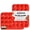 24 Cups Red, variant on SUSWIM 2 Pack Silicone Muffin Pan & Cupcake Pans for Baking - 12 Cup Regular Size Egg Bites Molds (Red)