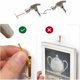thumbnail image 3 of 40 Pieces Picture Hangers, Picture Hooks, Wall Hooks, Picture Hangers, Frame Fixing Hooks for Photo Frames.(Gold-20/Silver-20), 3 of 5