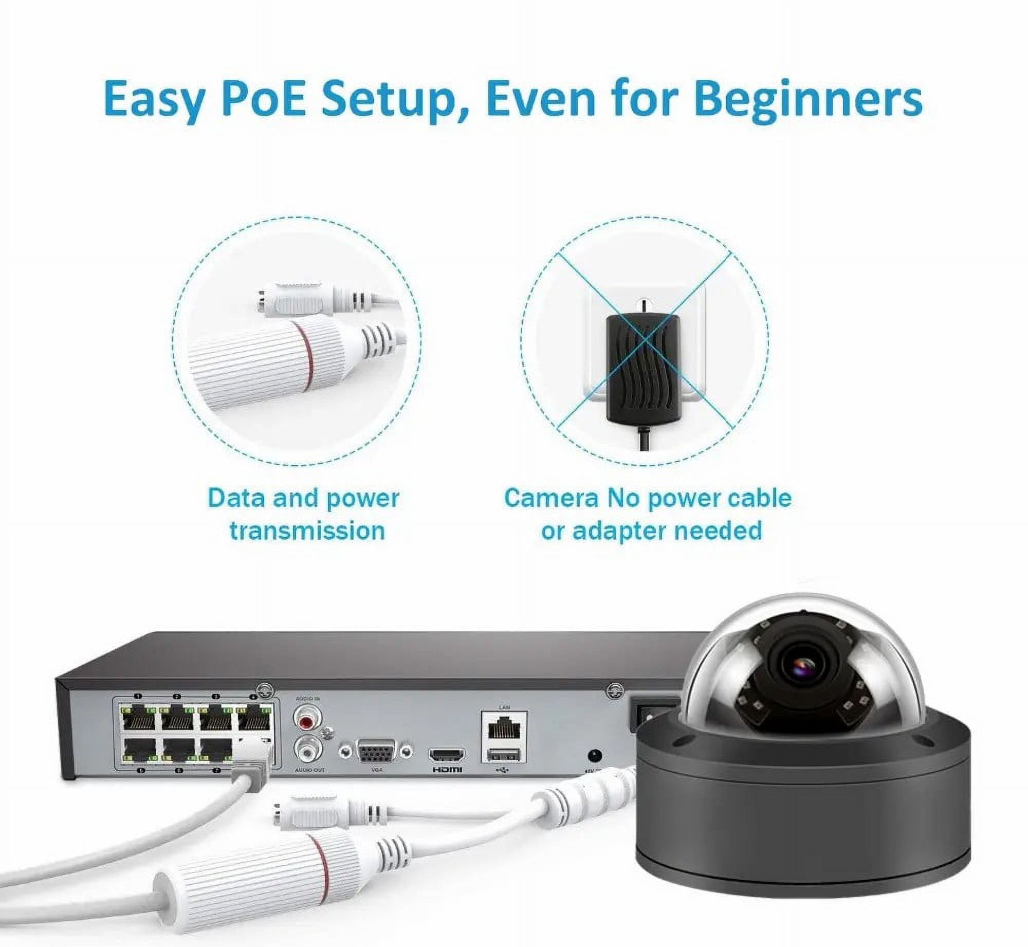 Anpviz  5MP IP Camera Outdoor Fixed 2.8mm lens Security camera Built-in Mic Waterproof IP66 H.265 P2P WDR IR Night vision Onvif