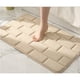 thumbnail image 5 of Advancent Alfombras de baño lavables a máquina textura suave sin daños en el suelo alfombra de baño alfombras café Type3 NO3, 5 of 6
