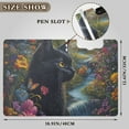 thumbnail image 3 of Moonlight Black Cat Florals River Foldable Binder Folder Clipboard with Pen Slot Double Clips A4 Size File Storage, 3 of 8