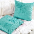 thumbnail image 3 of Home Soft Things Textured Velvet Pillow Covers (Set of 2), - North Sea - 26" x 26", 3 of 6