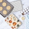thumbnail image 5 of Yayeee Pot Holders Kitchen Heat Resistant with Pocket 7"x9.8" Cotton Oven Cooking Hot Pads, Beige Fall Coffee, 5 of 7