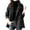 Womens Flannel Shirts Black, variant on BSDJILFG Plus Size Fleece Jackets for Women Lightweight Quilted Down Jackets Warm Thermal Winter Coats ,M-4XL