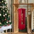 thumbnail image 4 of Northlight 36” VerticalHanging Christmas Decoration Organizer Storage Bag - 36" -  Red and Green, 4 of 4